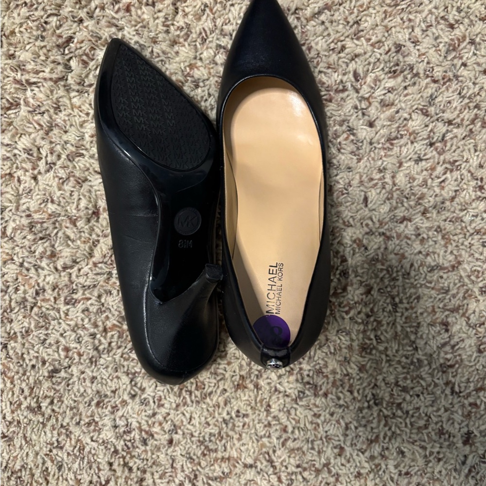 Michael Kors Black Flats Sleek Minimalist Design